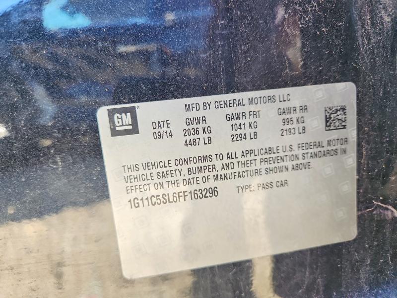 Продаж на аукціоні авто 2015 Chevrolet Malibu, vin: 1G11C5SL6FF163296, номер лоту: 55600286