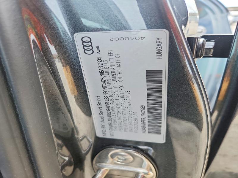 Продаж на аукціоні авто 2018 Audi Rs3, vin: WUABWHFF9J1902789, номер лоту: 54055536