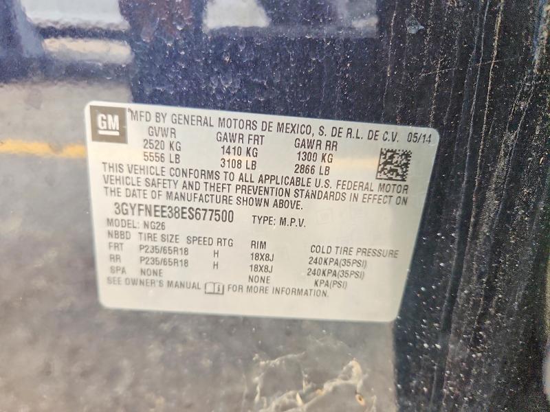 2014 Cadillac Srx მანქანა იყიდება აუქციონზე, vin: 3GYFNEE38ES677500, აუქციონის ნომერი: 58075376