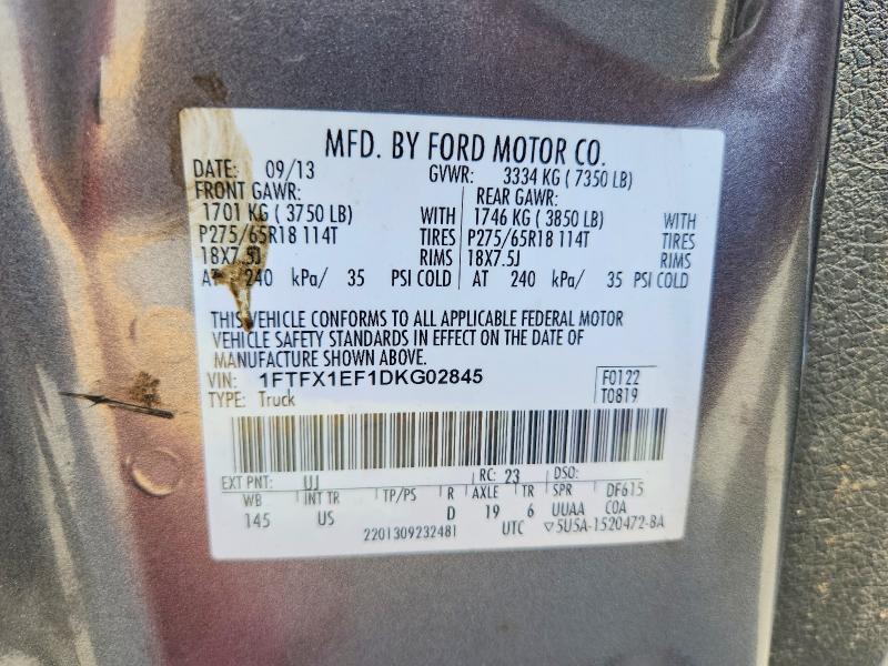 Aukcja sprzedaży 2013 Ford F150, vin: 1FTFX1EF1DKG02845, numer aukcji: 56328606
