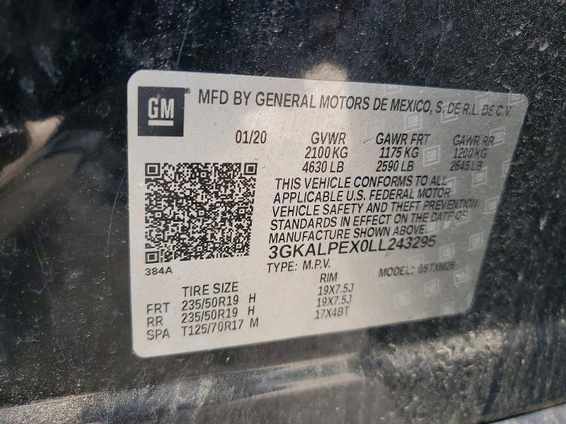 54806476 :رقم المزاد ، 3GKALPEX0LL243295 vin ، 2020 Gmc Terrain مزاد بيع