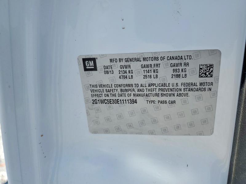 Продаж на аукціоні авто 2014 Chevrolet Impala Limited, vin: 2G1WC5E30E1111394, номер лоту: 58069236