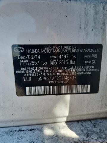 55902596 :رقم المزاد ، 5NPE24AF2FH146437 vin ، 2015 Hyundai Sonata مزاد بيع