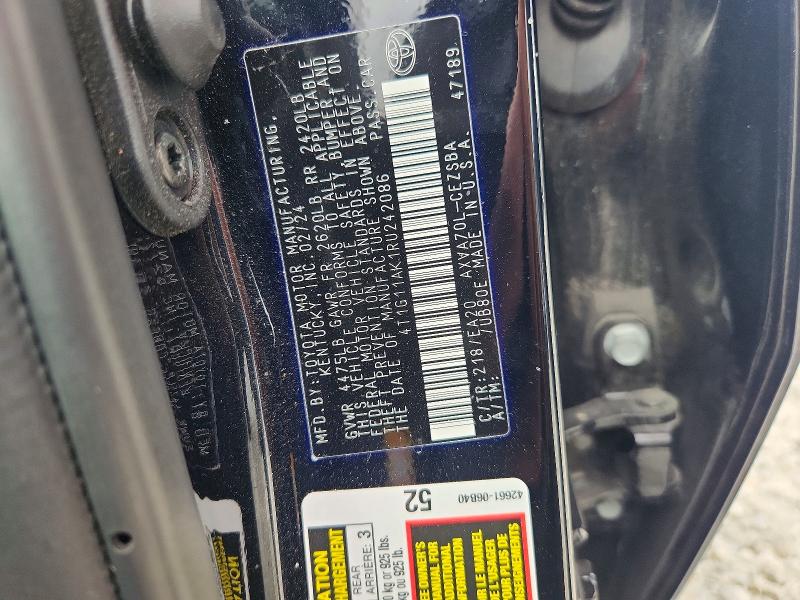 Продажа на аукционе авто 2024 Toyota Camry, vin: 4T1G11AK1RU242086, номер лота: 57601746