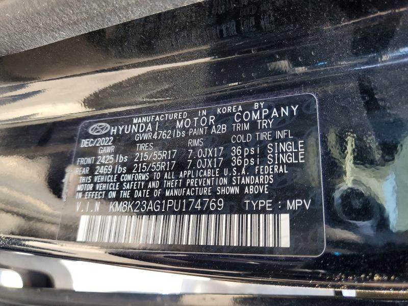 Aukcja sprzedaży 2023 Hyundai Kona, vin: KM8K23AG1PU174769, numer aukcji: 58598426
