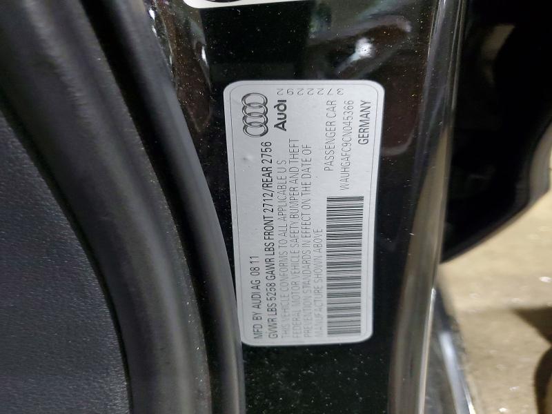 Aukcja sprzedaży 2012 Audi A6, vin: WAUHGAFC9CN045366, numer aukcji: 58441436