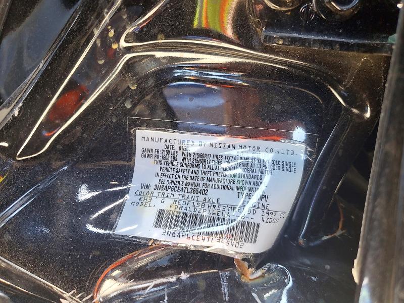 56831846 :رقم المزاد ، 3N8AP6CE4TL365402 vin ، 2026 Nissan Kicks مزاد بيع