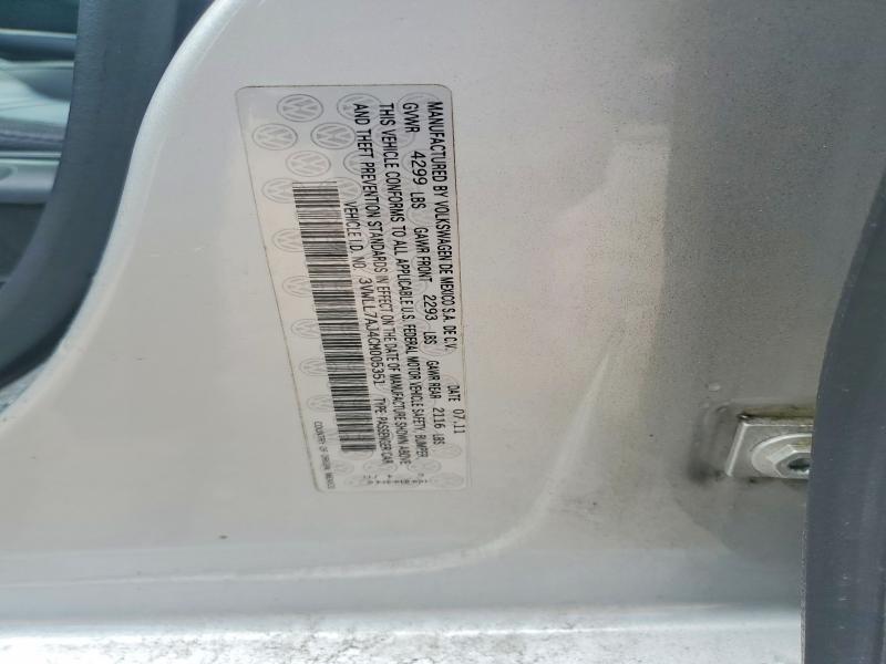 Продажа на аукционе авто 2012 Volkswagen Jetta, vin: 3VWLL7AJ4CM005351, номер лота: 57371136