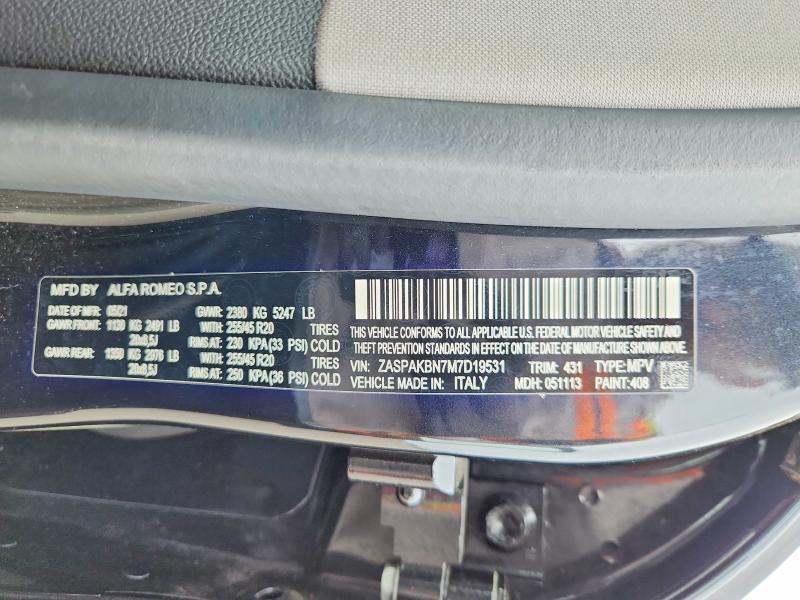 Продажа на аукционе авто 2021 Alfa Romeo Stelvio, vin: ZASPAKBN7M7D19531, номер лота: 57011866