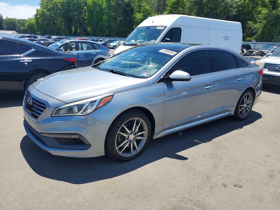 2015 Hyundai Sonata მანქანა იყიდება აუქციონზე, vin: 5NPE34AB4FH041201, აუქციონის ნომერი: 57089366