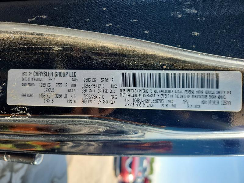 Продажа на аукционе авто 2015 Jeep Wrangler Unlimited, vin: 1C4BJWFG5FL558785, номер лота: 55501796