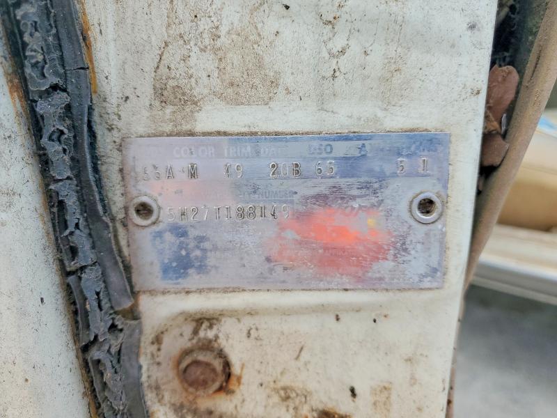 55605536 :رقم المزاد ، 5H27T188149 vin ، 1965 Ford Rancho مزاد بيع