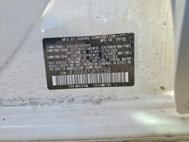 Продаж на аукціоні авто 2018 Subaru Crosstrek, vin: JF2GTAJC5JH352354, номер лоту: 56532236