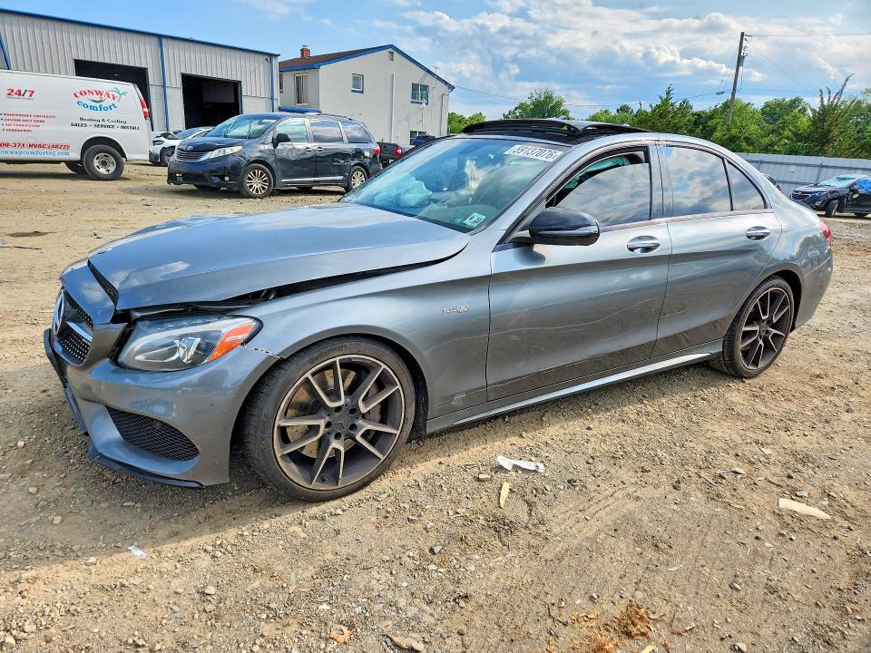 59137076 :رقم المزاد ، 55SWF6EB4JU275510 vin ، 2018 Mercedes-benz C مزاد بيع