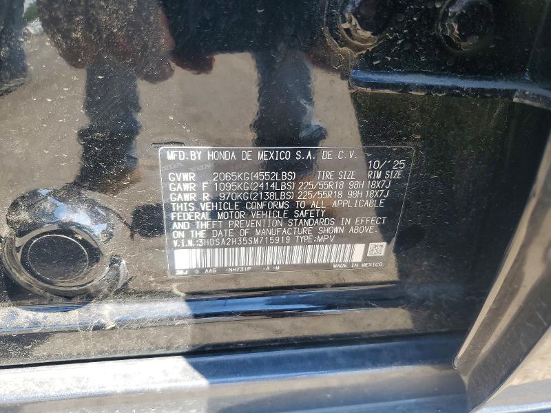 58960076 :رقم المزاد ، 3HDSA2H35SM715919 vin ، 2025 Acura Adx مزاد بيع