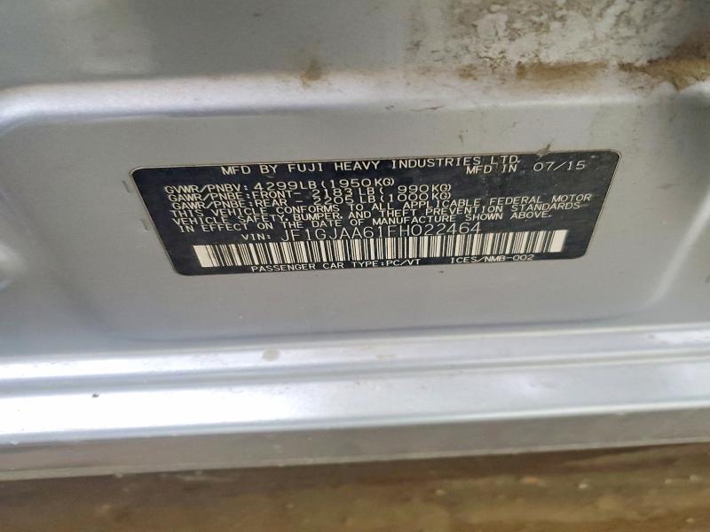 Продажа на аукционе авто 2015 Subaru Impreza, vin: JF1GJAA61FH022464, номер лота: 58767956