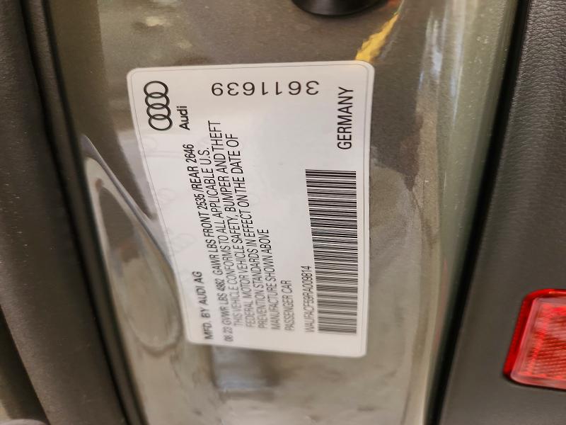 Aukcja sprzedaży 2024 Audi A5, vin: WAUFACF59RA009814, numer aukcji: 57777936
