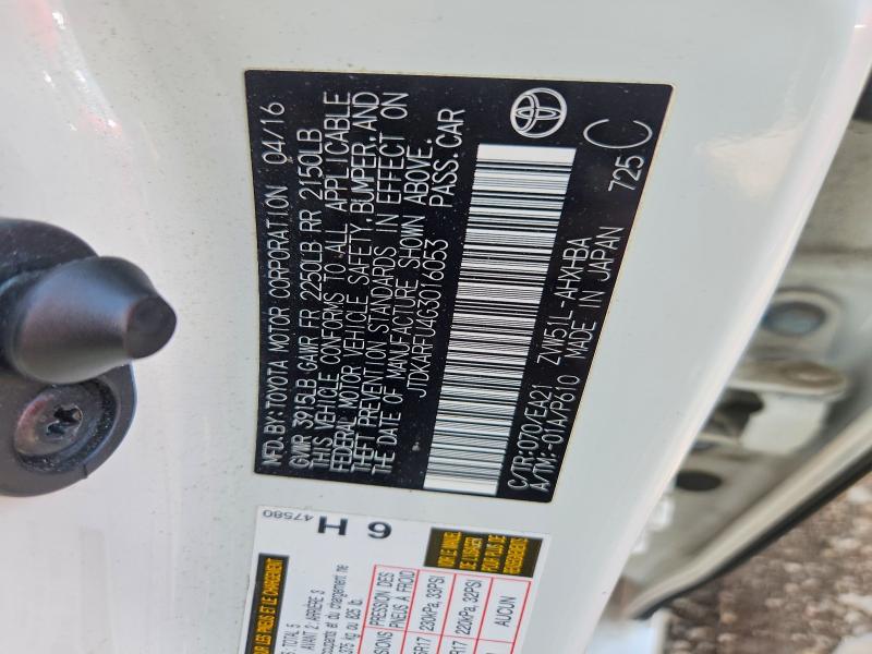 Продаж на аукціоні авто 2016 Toyota Prius, vin: JTDKARFU4G3016053, номер лоту: 58305906