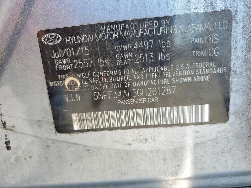 Продаж на аукціоні авто 2016 Hyundai Sonata, vin: 5NPE34AF5GH261287, номер лоту: 57146366