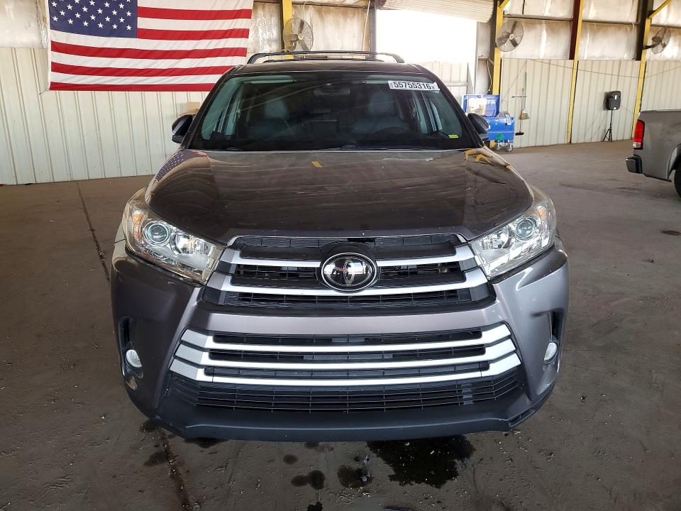 2019 Toyota Highlander მანქანა იყიდება აუქციონზე, vin: 5TDZZRFH4KS342291, აუქციონის ნომერი: 55755316