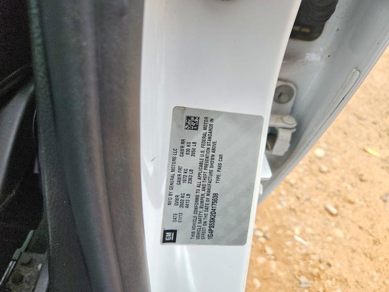 2013 Buick Verano მანქანა იყიდება აუქციონზე, vin: 1G4PS5SK2D4175638, აუქციონის ნომერი: 56810686