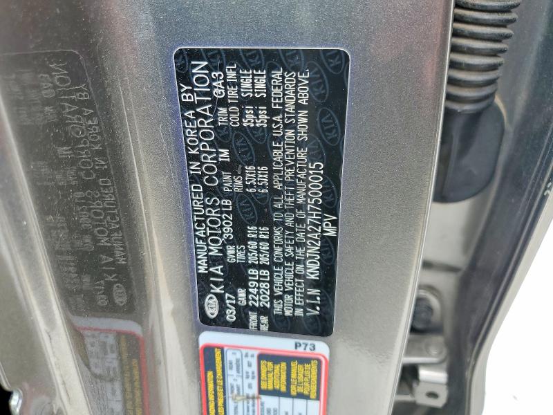 Aukcja sprzedaży 2017 Kia Soul, vin: KNDJN2A27H7500015, numer aukcji: 56676516