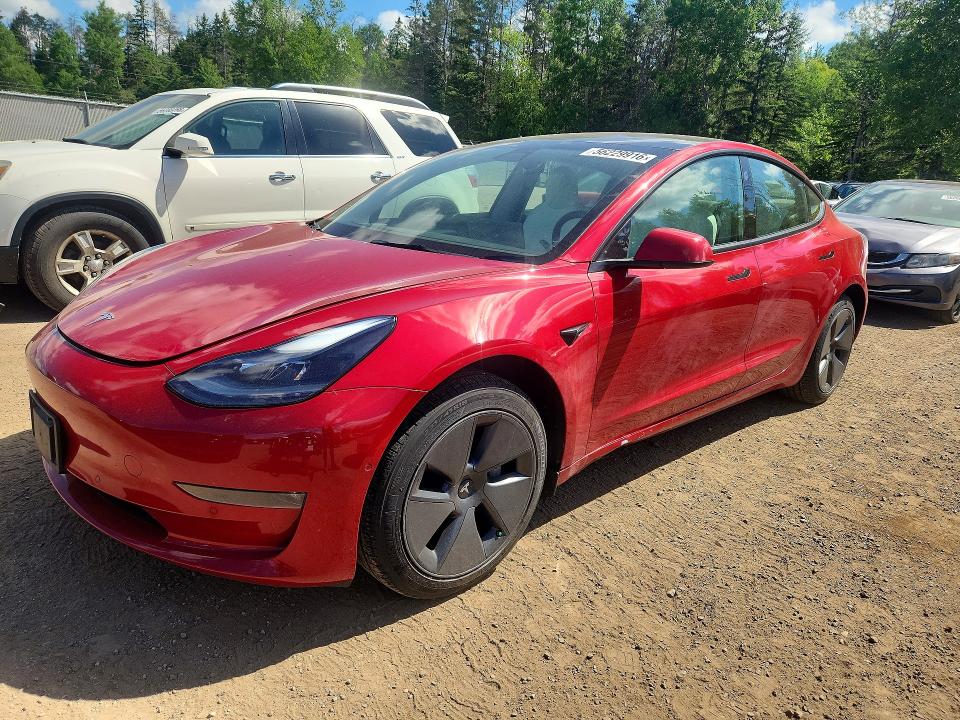 Продажа на аукционе авто 2022 Tesla Model 3, vin: 5YJ3E1EBXNF102834, номер лота: 56229916
