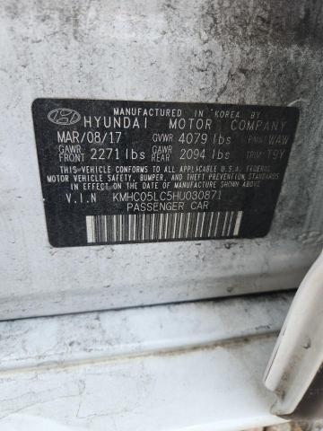 55494816 :رقم المزاد ، KMHC05LC5HU030871 vin ، 2017 Hyundai Ioniq مزاد بيع