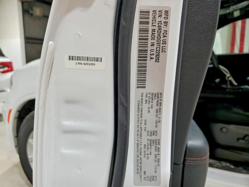 58745856 :رقم المزاد ، 1C4RDHDG9TC229202 vin ، 2026 Dodge Durango مزاد بيع