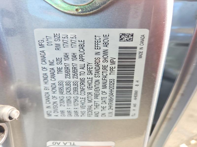 Aukcja sprzedaży 2017 Honda Cr-v, vin: 2HKRW6H34HH203253, numer aukcji: 57552476