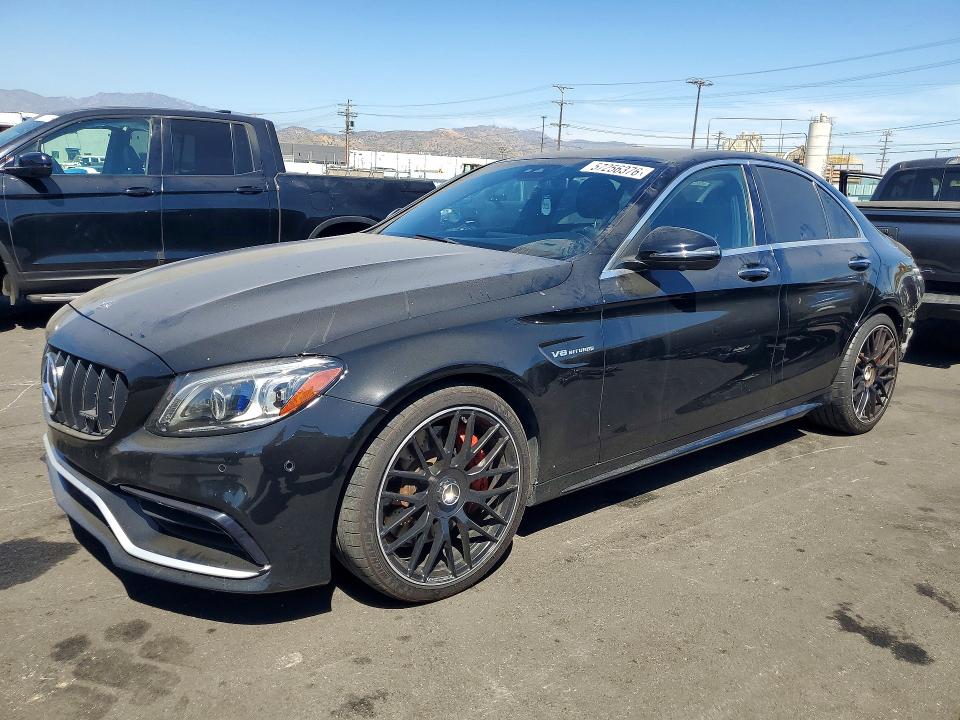 57256376 :رقم المزاد ، 55SWF8GB5KU312848 vin ، 2019 Mercedes-benz C مزاد بيع