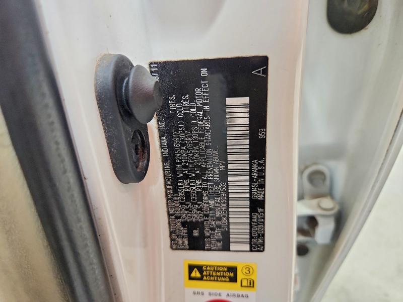 Продаж на аукціоні авто 2012 Toyota Highlander, vin: 5TDBK3EH0CS094532, номер лоту: 58698996