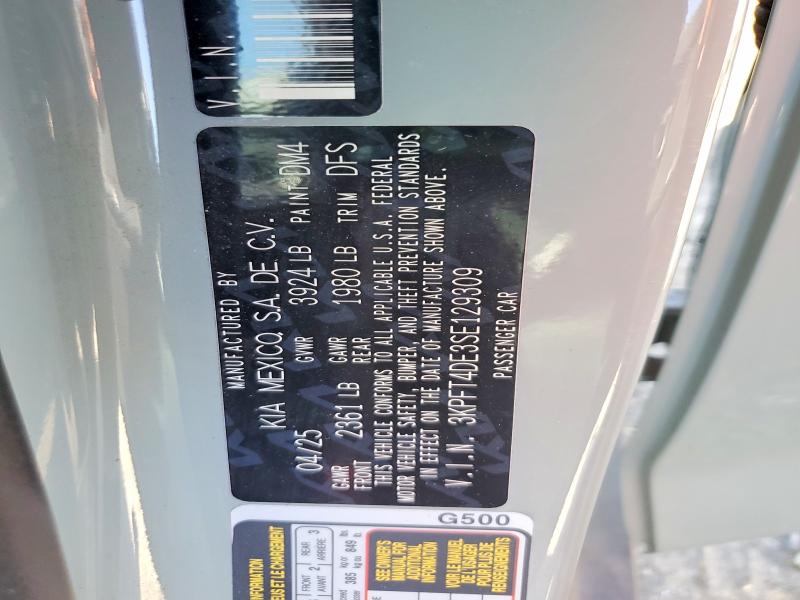 Продажа на аукционе авто 2025 Kia K4, vin: 3KPFT4DE3SE129309, номер лота: 56030226