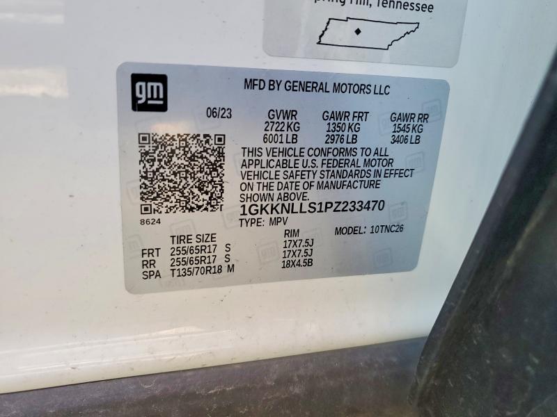 2024 Gmc Acadia მანქანა იყიდება აუქციონზე, vin: 1GKKNLLS1PZ233470, აუქციონის ნომერი: 85461485