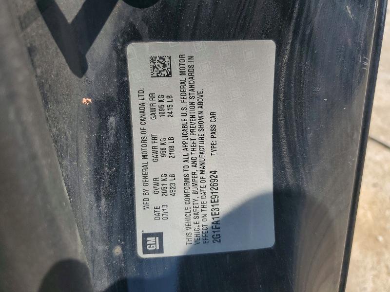 Продаж на аукціоні авто 2014 Chevrolet Camaro, vin: 2G1FA1E31E9126924, номер лоту: 58098346
