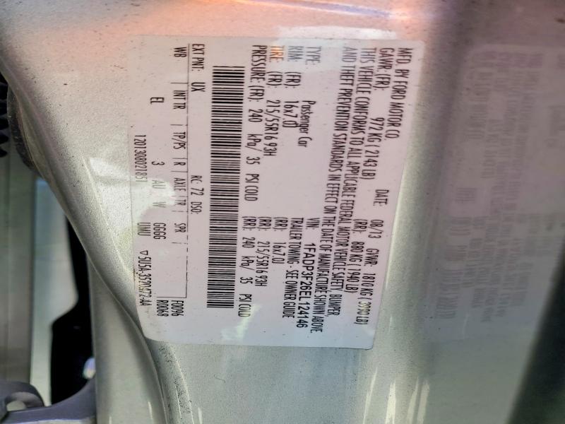 2014 Ford Focus მანქანა იყიდება აუქციონზე, vin: 1FADP3F26EL124146, აუქციონის ნომერი: 58470546