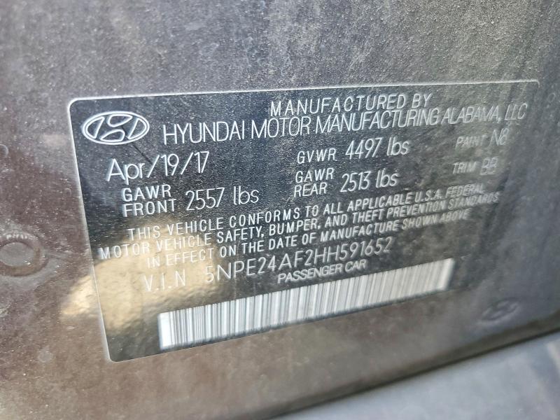 Продажа на аукционе авто 2017 Hyundai Sonata, vin: 5NPE24AF2HH591652, номер лота: 55793196