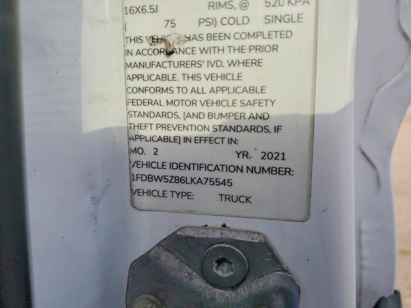 Продажа на аукционе авто 2020 Ford Transit, vin: 1FDBW5Z86LKA75545, номер лота: 55888866