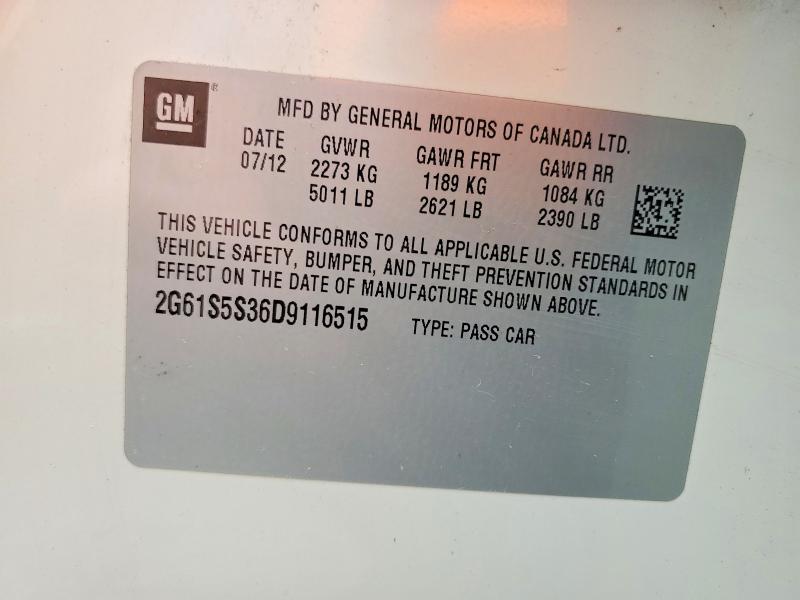 Aukcja sprzedaży 2013 Cadillac Xts, vin: 2G61S5S36D9116515, numer aukcji: 55733176