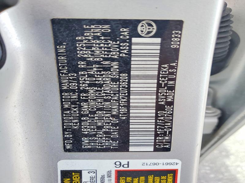 55680106 :رقم المزاد ، 4T1BF1FK7EU736208 vin ، 2014 Toyota Camry مزاد بيع