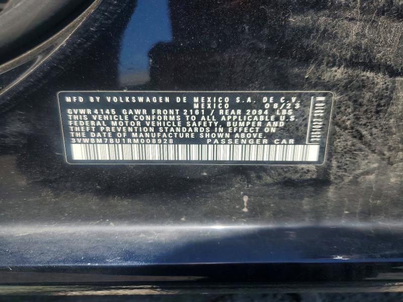 57307976 :رقم المزاد ، 3VWBM7BU1RM008928 vin ، 2024 Volkswagen Jetta مزاد بيع
