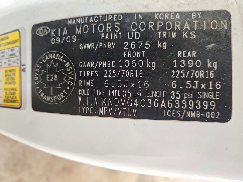 Продаж на аукціоні авто 2010 Kia Sedona, vin: KNDMG4C36A6339399, номер лоту: 55574786