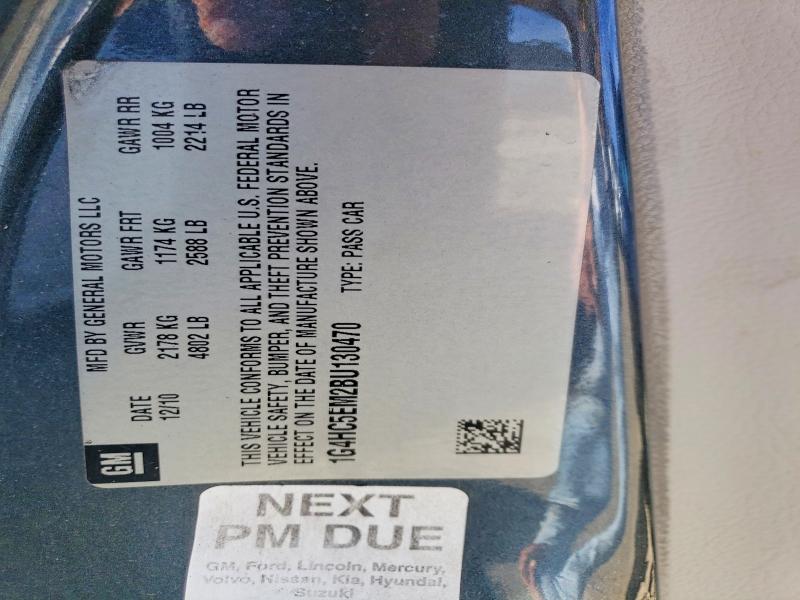 58050936 :رقم المزاد ، 1G4HC5EM2BU130470 vin ، 2011 Buick Lucerne مزاد بيع