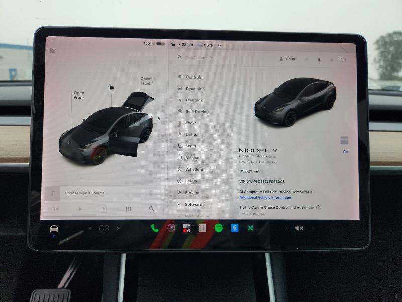 Продажа на аукционе авто 2020 Tesla Model Y, vin: 5YJYGDEE3LF055008, номер лота: 58150406
