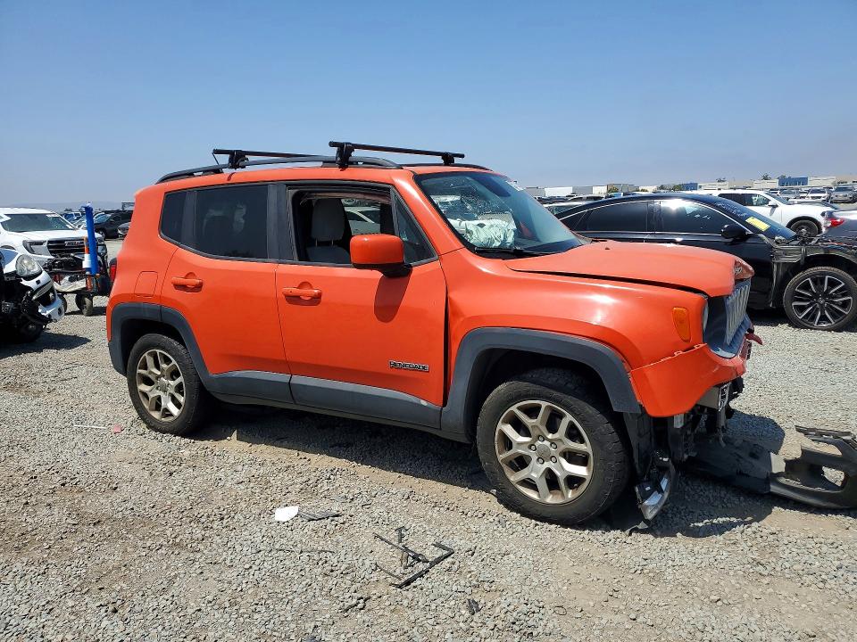 2015 Jeep Renegade მანქანა იყიდება აუქციონზე, vin: ZACCJBBT3FPB17670, აუქციონის ნომერი: 55377826