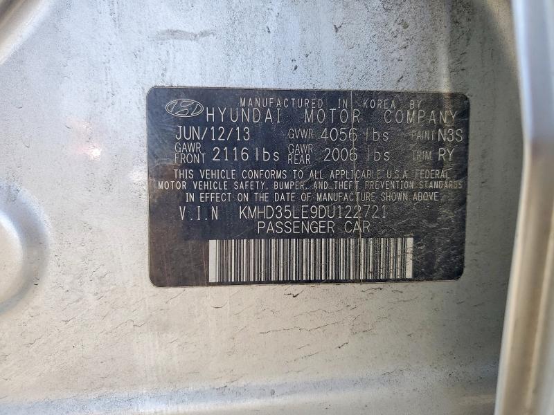 2013 Hyundai Elantra Gt მანქანა იყიდება აუქციონზე, vin: KMHD35LE9DU122721, აუქციონის ნომერი: 79136115