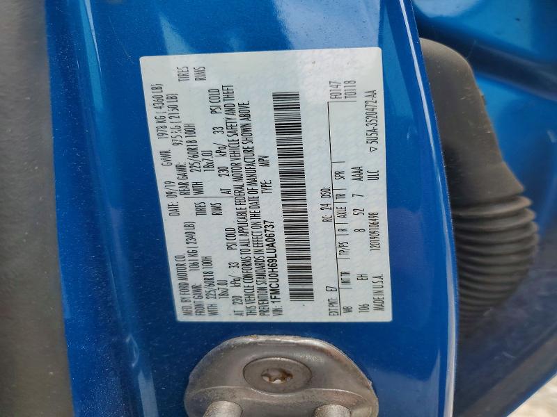 Продажа на аукционе авто 2020 Ford Escape, vin: 1FMCU0H69LUA06737, номер лота: 56219216
