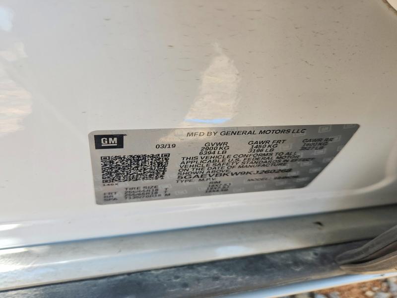 Aukcja sprzedaży 2019 Buick Enclave, vin: 5GAEVBKW9KJ260268, numer aukcji: 59318116