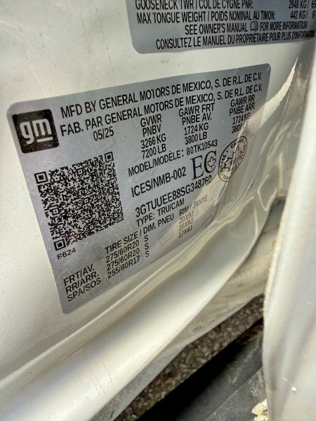 2025 Gmc Sierra Den მანქანა იყიდება აუქციონზე, vin: 3GTUUEE885C348760, აუქციონის ნომერი: 57972246