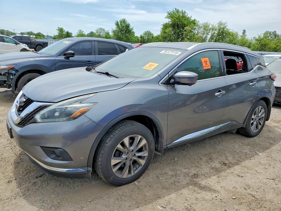 2018 Nissan Murano მანქანა იყიდება აუქციონზე, vin: 5N1AZ2MH0JN103179, აუქციონის ნომერი: 56127416